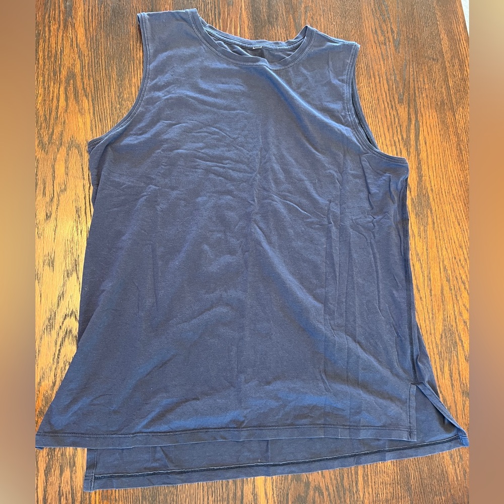 Lululemon Muscle Tanks Size 10 Grey Navy & Black